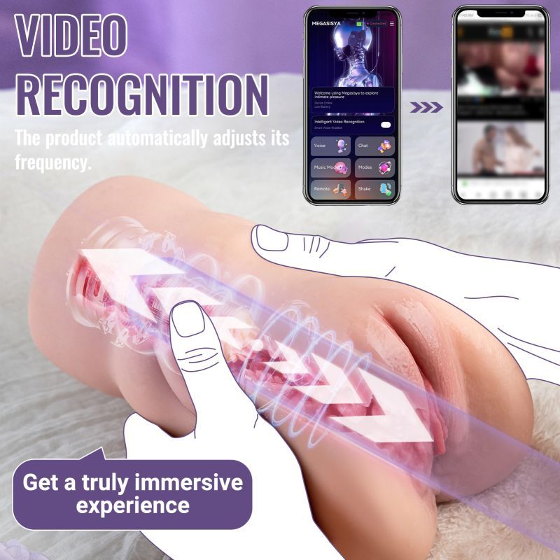 Sora App Controlled – Realistic Thrusting Vibrating Vaginal Masturbator