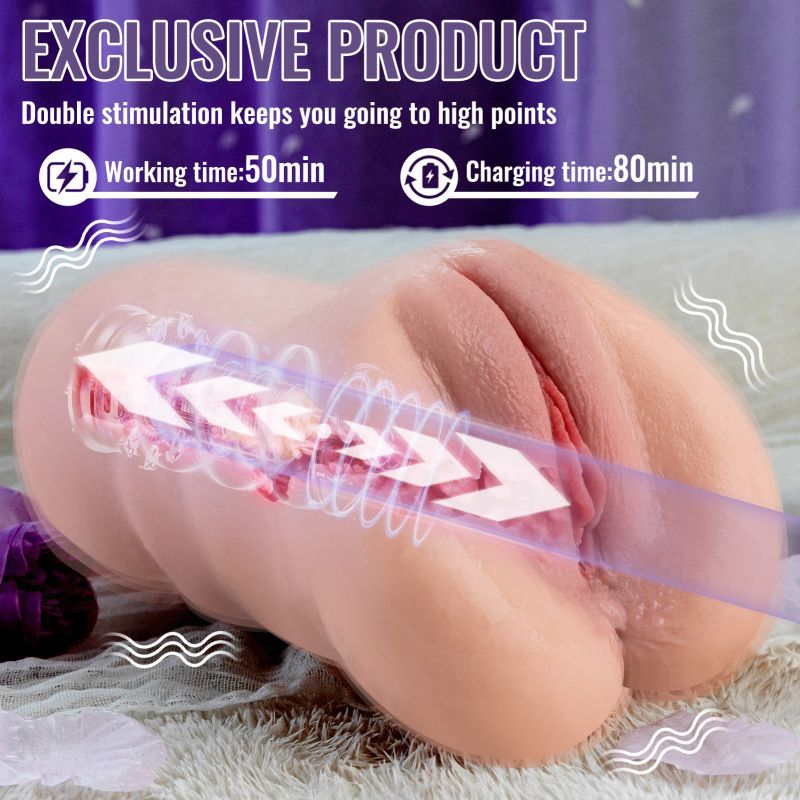 Sora App Controlled – Realistic Thrusting Vibrating Vaginal Masturbator