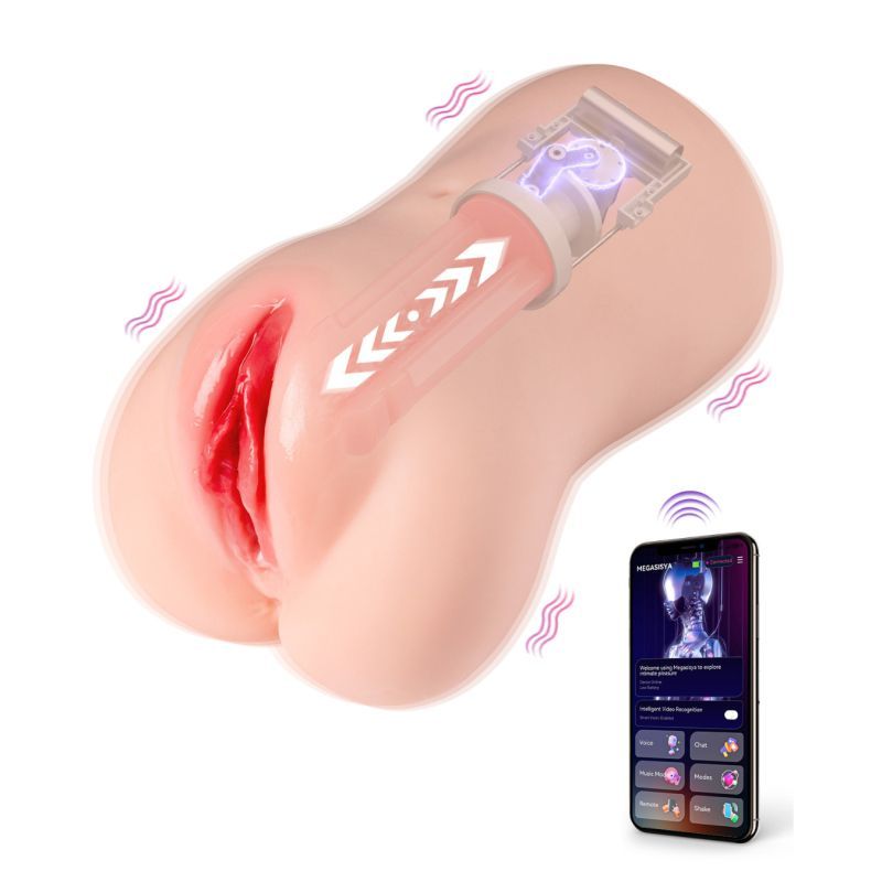 Eliza App Controlled – Thrusting Vibrating Realistic Vaginal Masturbator