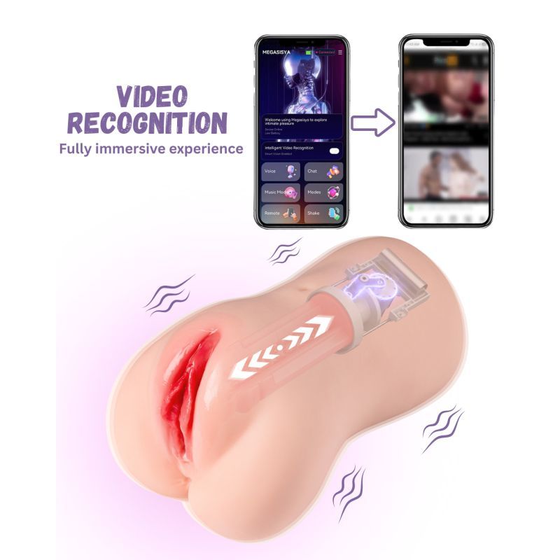 Eliza App Controlled – Thrusting Vibrating Realistic Vaginal Masturbator