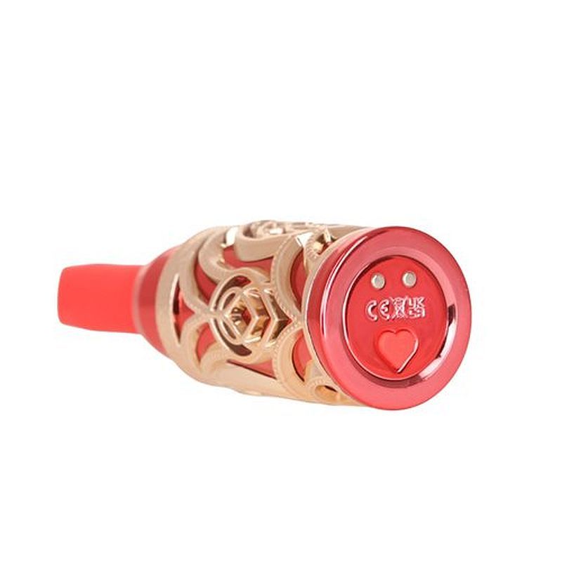 Ruby Kiss 4 in 1 – Luxury Lipstick Vibrator with Interchangeable Tips