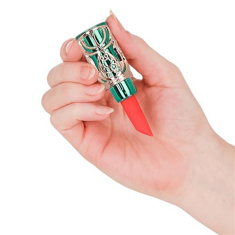 Emerald Kiss 4-in-1 – Luxury Lipstick Vibrator with Interchangeable Tips