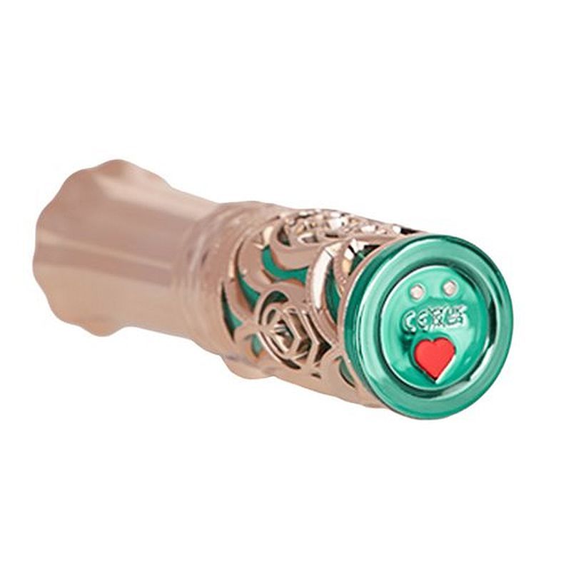 Emerald Kiss 4-in-1 – Luxury Lipstick Vibrator with Interchangeable Tips