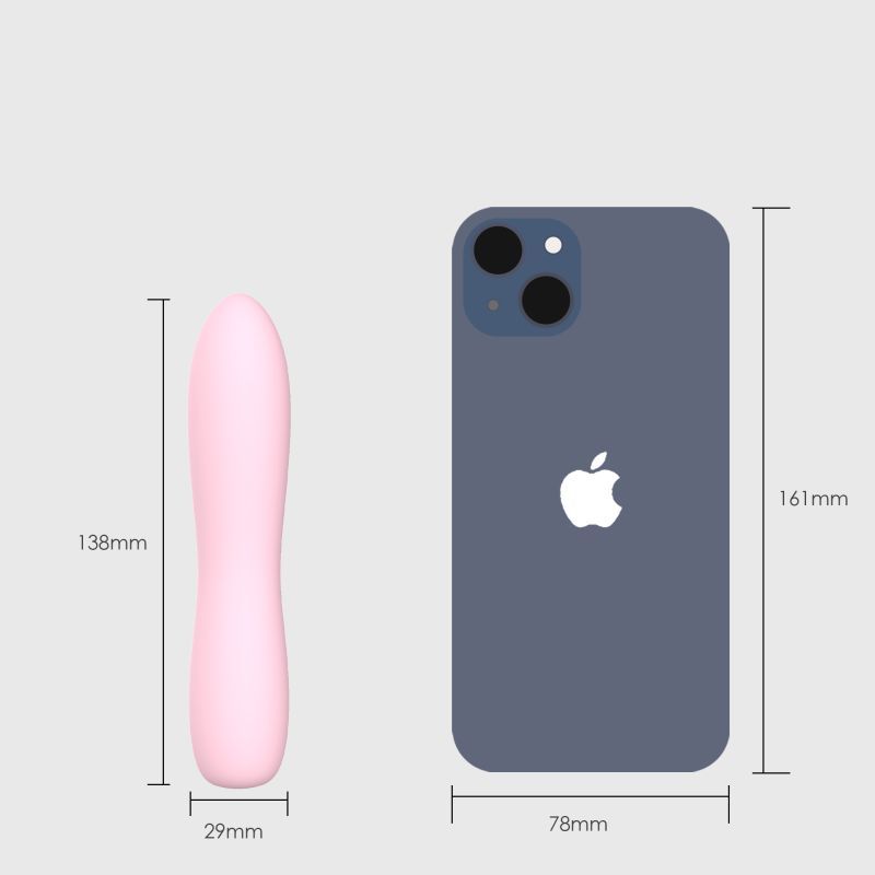 Bella Silicone Bullet Massager (Pink) – Silicone 140mm Vibrator