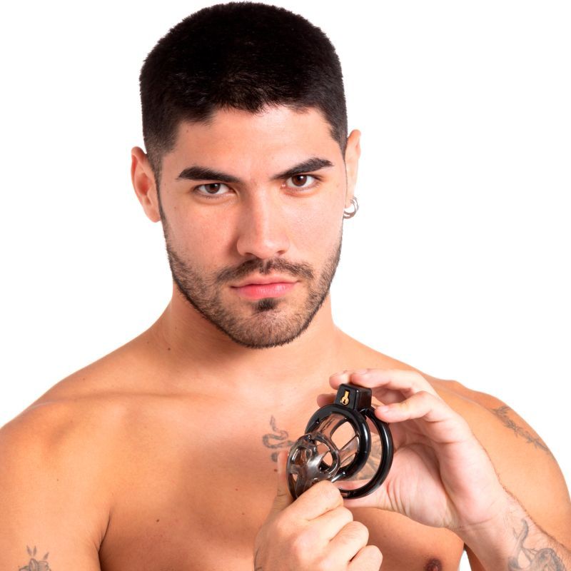 Gladiator Size 1 Soft Cock Cage with Pussification Plug – Comfortable Chastity Device