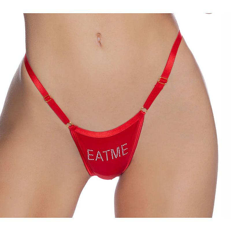 Crotchless Bling Thong – Sexy Stretch Spandex Lingerie