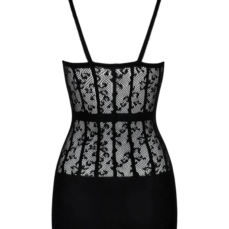 Little Black Dress with Optical Slimming Effect