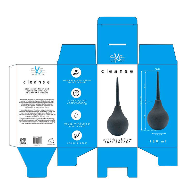 Silicone Anti-Backflow Douche – 224ml Anal Douche