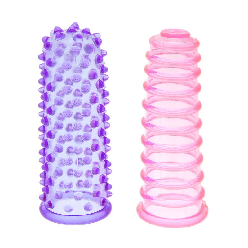 Me You Us Lust Finger Sleeve Two-Pack – Flexible 3.25 Inch Clitoral Stimulators