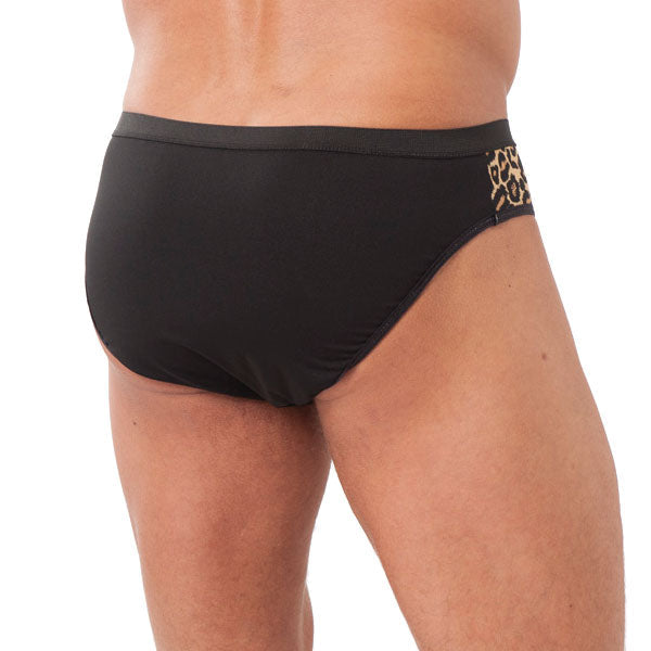 Rimba Animal Print Briefs with Zipper – Men's Nylon Briefs