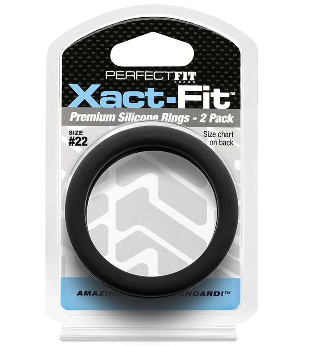 Xact Fit Number 22 2.2 Inch Cock Rings 2 Pack