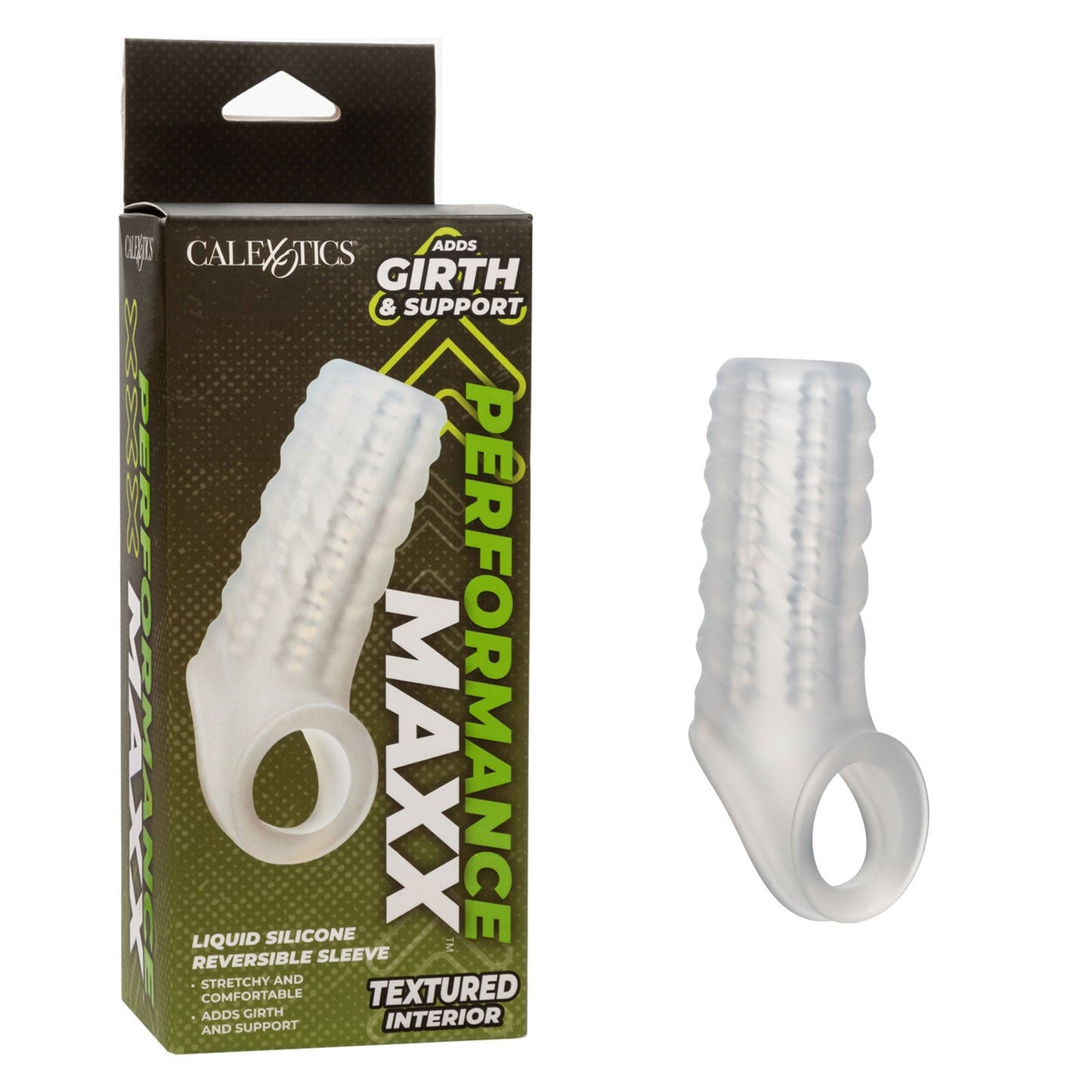 Performance Maxx Liquid Silicone Reversible Sleeve Textured Interior White