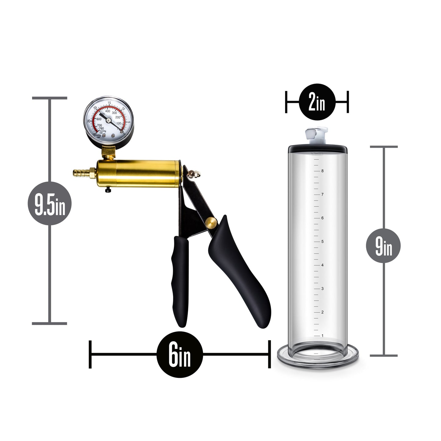 Performance VX6 – Vacuum Penis Pump with Pressure Gauge System