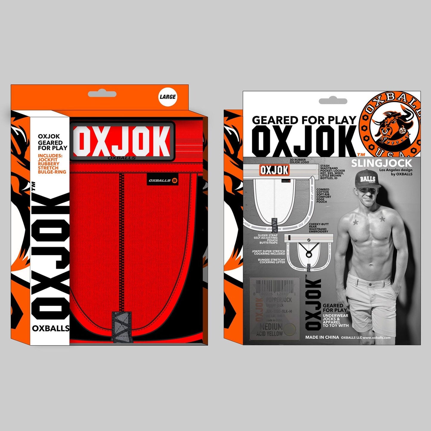 Oxballs Slingjock Upthrust Slider-Strap Jock (Black Iron) – Comfortable Men's Jockstrap
