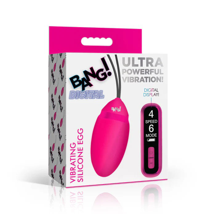Vibrating Silicone Egg (Pink) – Remote-Controlled 2.8 Inch Vibrator