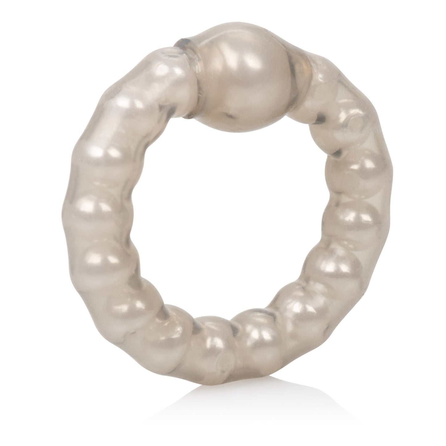 Pearl Beaded Prolong Ring with Stimulating Beads for Men