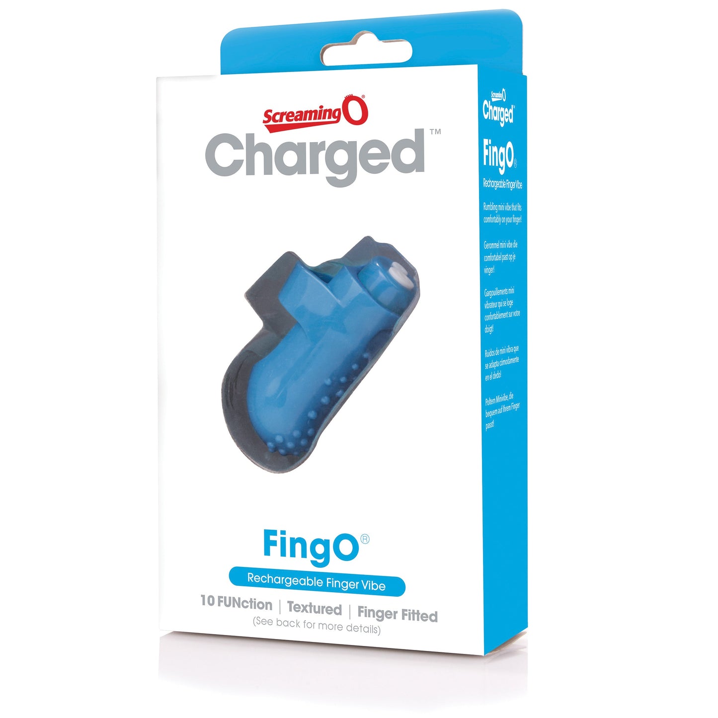 Charged Fing O – Rechargeable Mini Finger Vibrator with Vooom Technology