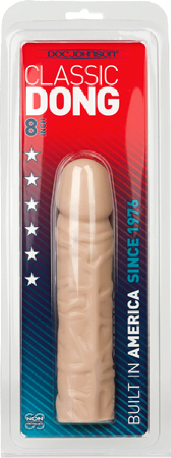 Doc Johnson Classic 8 Inch Dong – Lifelike Textured Silicone Dong