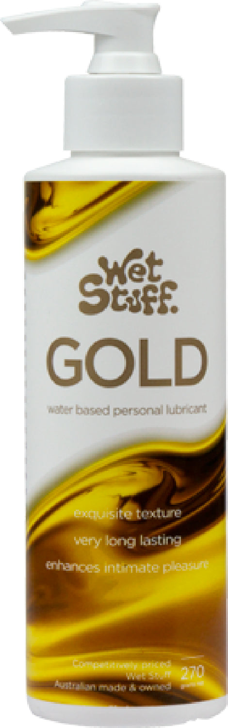 Wet Stuff Gold – Long-Lasting Clear Water-Based Lubricant