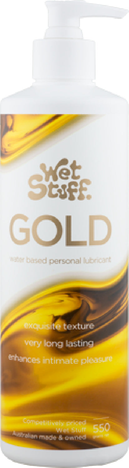 Wet Stuff Gold – Long-Lasting Clear Water-Based Lubricant