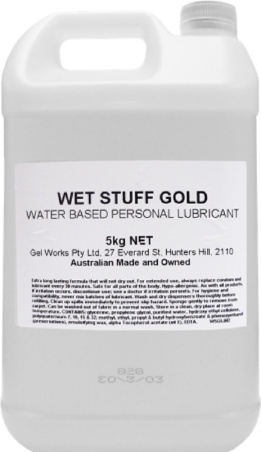 Wet Stuff Gold – Long-Lasting Clear Water-Based Lubricant