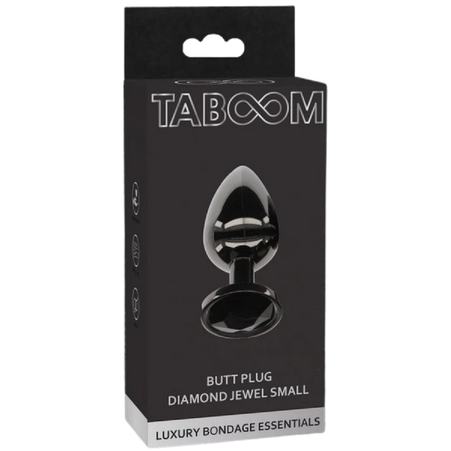 Taboom Butt Plug With Diamond Jewel Small – Lightweight Aluminium Butt Plug