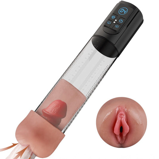 AcmeJoy 3-in-1 Design 3 Vacuum Suction Automatic Suction Penis Pump Penis Pumps