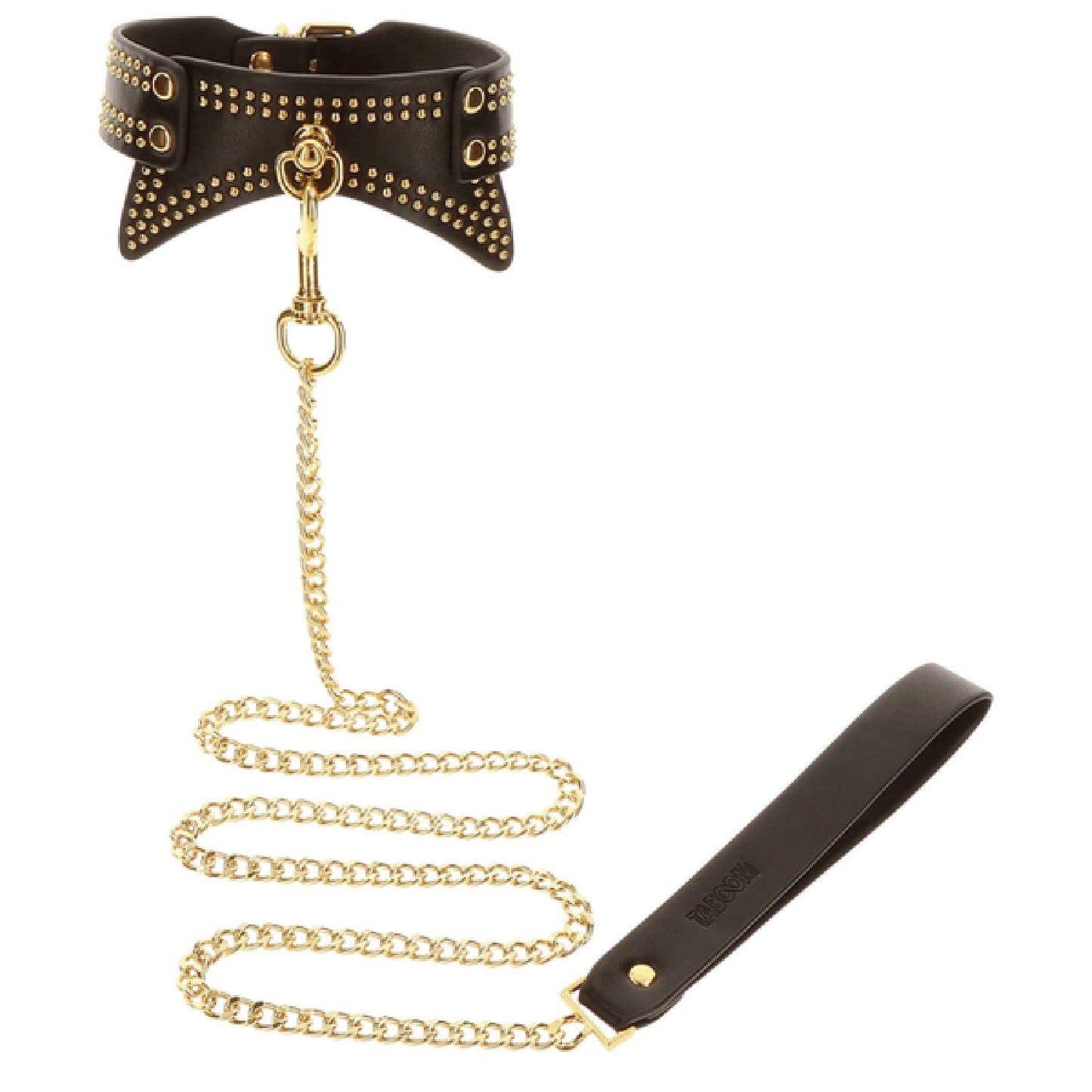 Taboom Studded Collar and Leash Set – Vegan Bondage Accessories