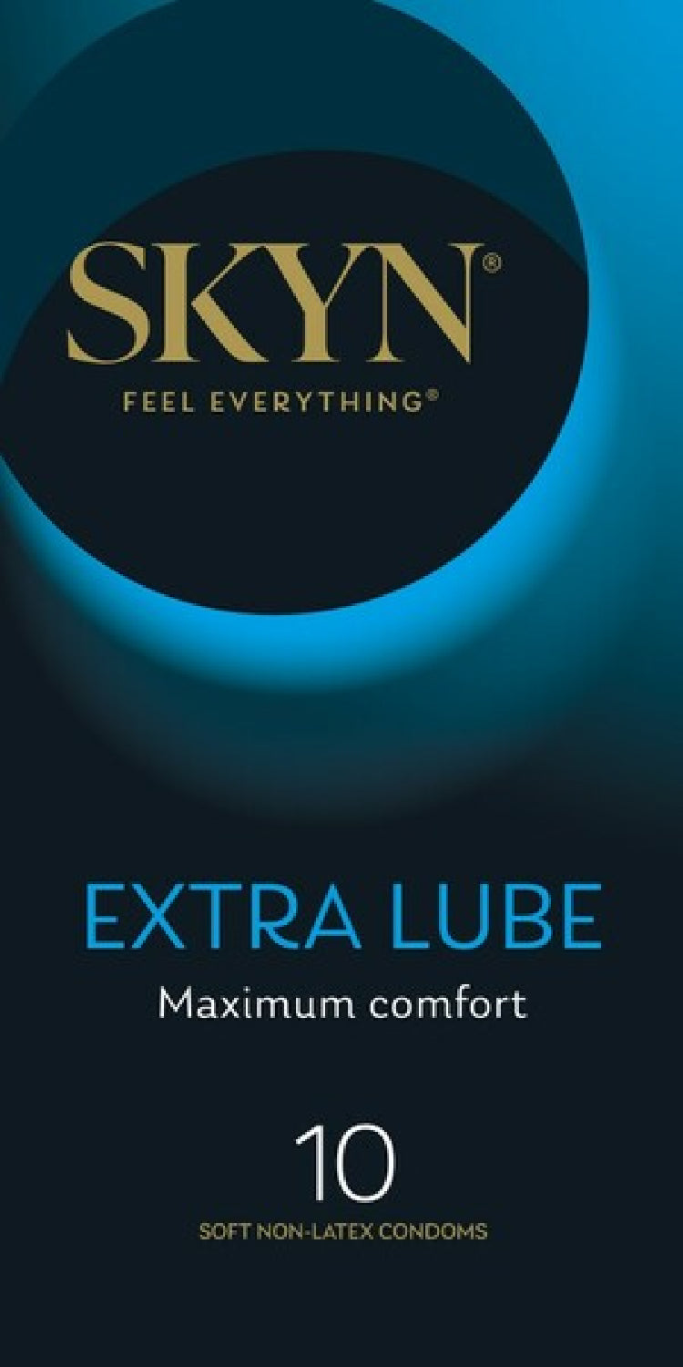 Skyn Extra Lubricated Condoms – Ultra Smooth Long-Lasting 10 Pack