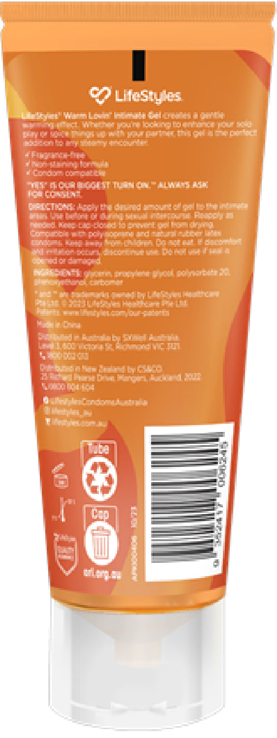 Warm Lovin Gel 80ml – Intimate Warming Gel
