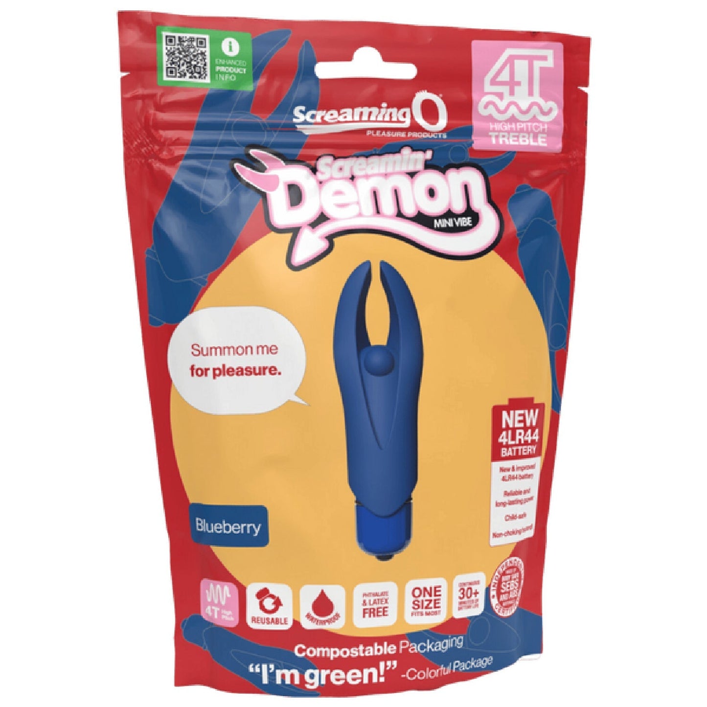 Demon 4T High Pitch Treble – Silicone Vibrator With 5 Speeds and Pulse Pattern