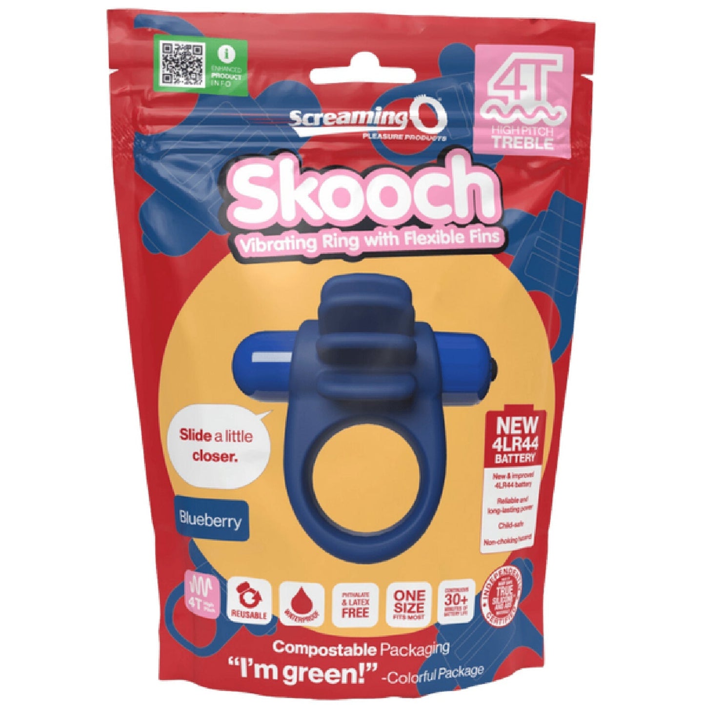 Skooch 4T High Pitch Treble – High Pitch Vibrations 5 Speeds Pulse Vibrator