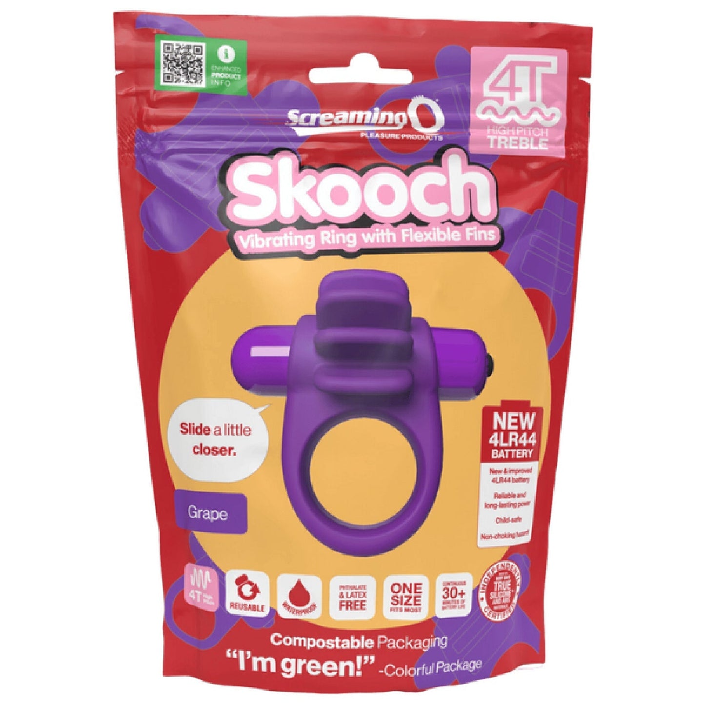 Skooch 4T High Pitch Treble – High Pitch Vibrations 5 Speeds Pulse Vibrator