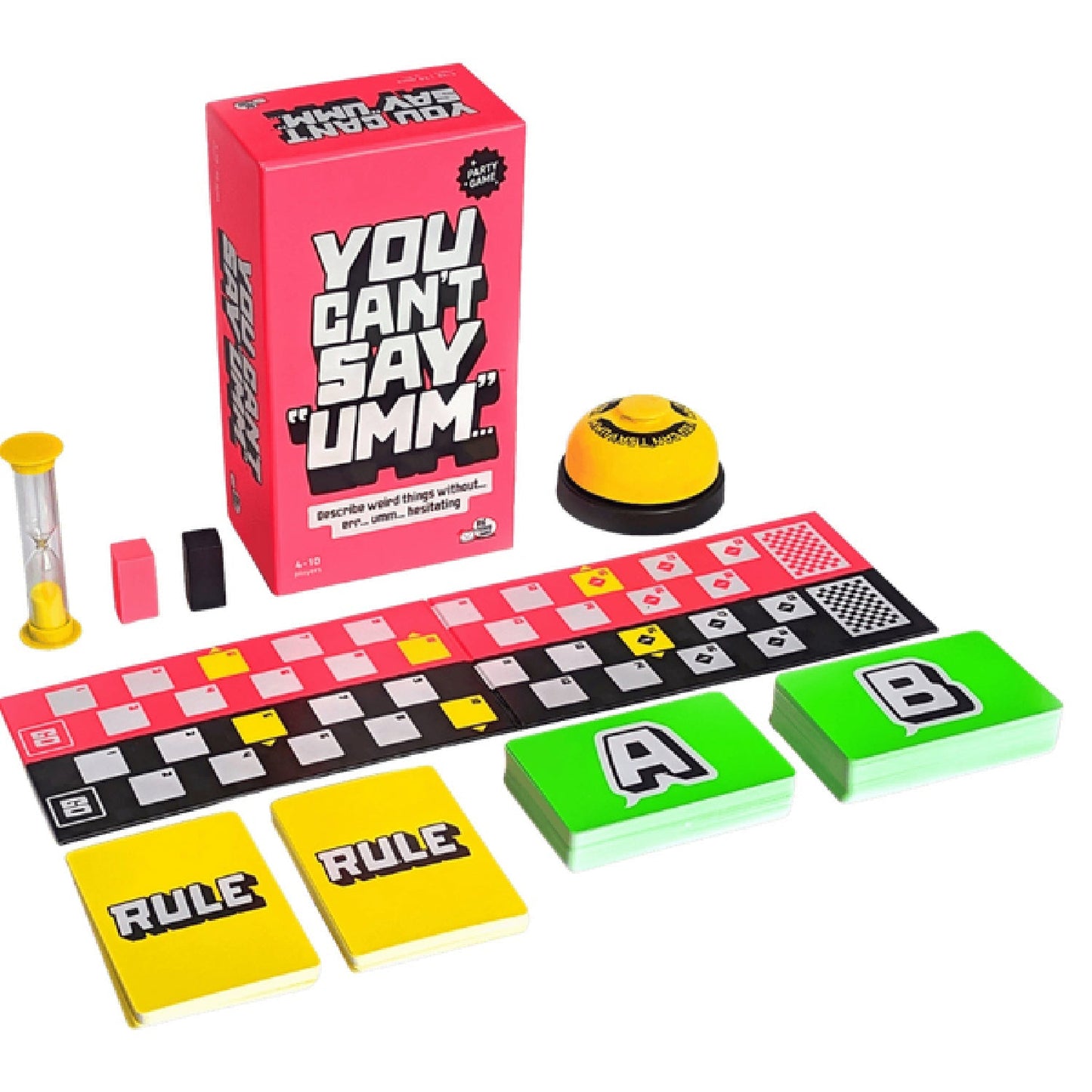 You Can't Say Umm – Party Board Game for 4-10 Players