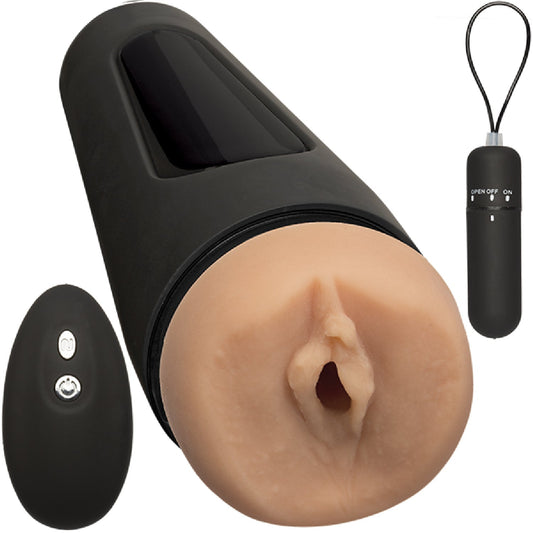 Doc Johnson Main Squeeze Original Vibro – Wireless Remote-Controlled Vibrating Masturbator > Sex Toys For Men > Masturbators > Vibrating
