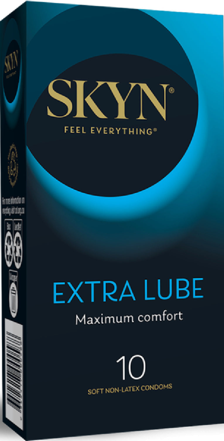 Skyn Extra Lubricated Condoms – Ultra Smooth Long-Lasting 10 Pack