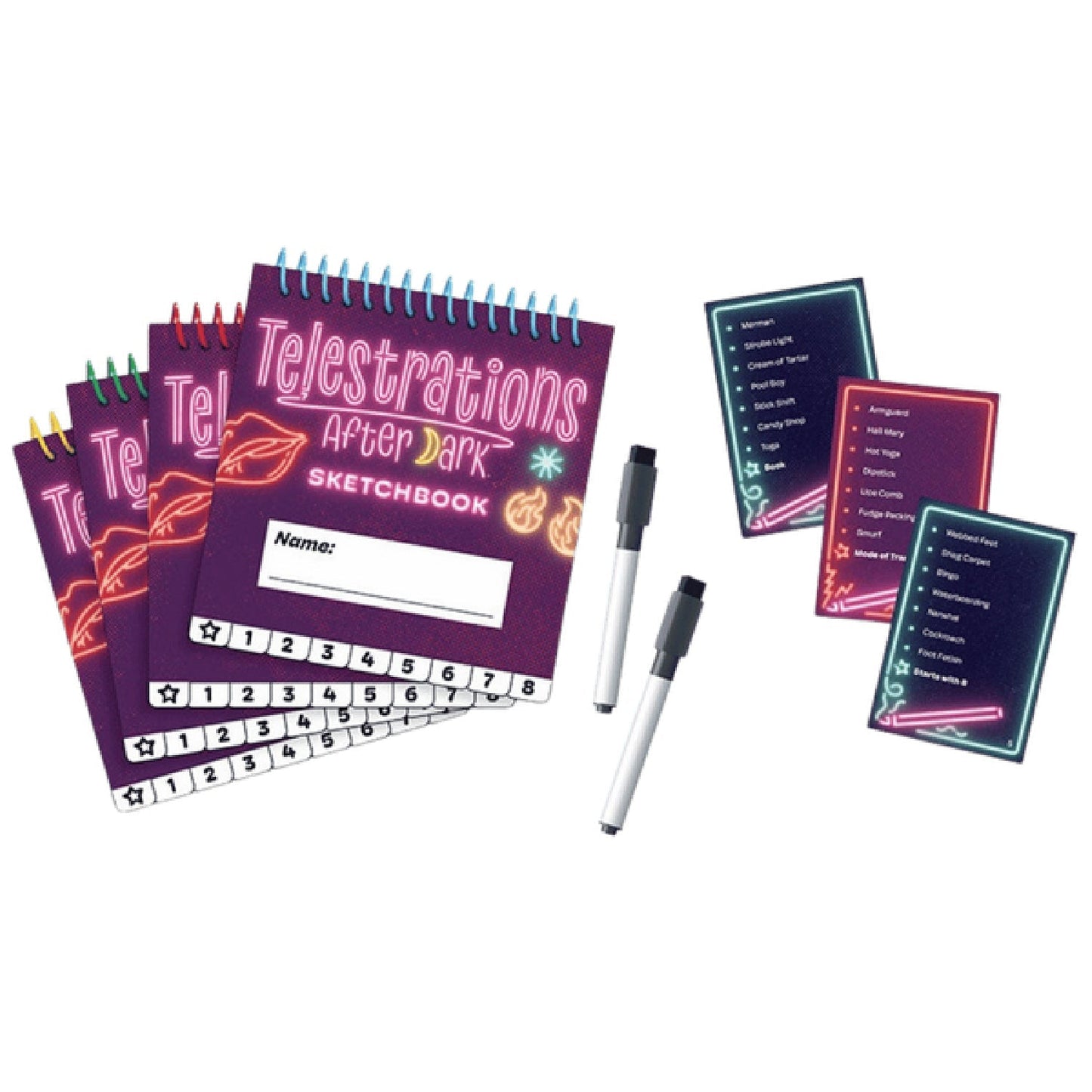Telestrations After Dark – Adult Party Game for 4-8 Players Ages 17+
