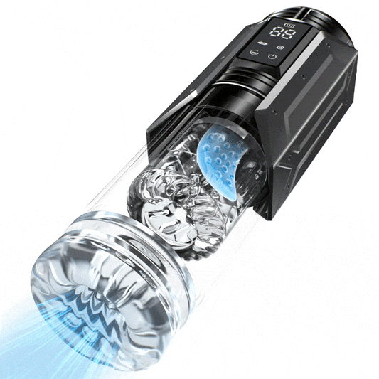 King -Powerful Suction 360° Deep Tight Wrapping Easy to Clean Masturbator Masturbation Cup