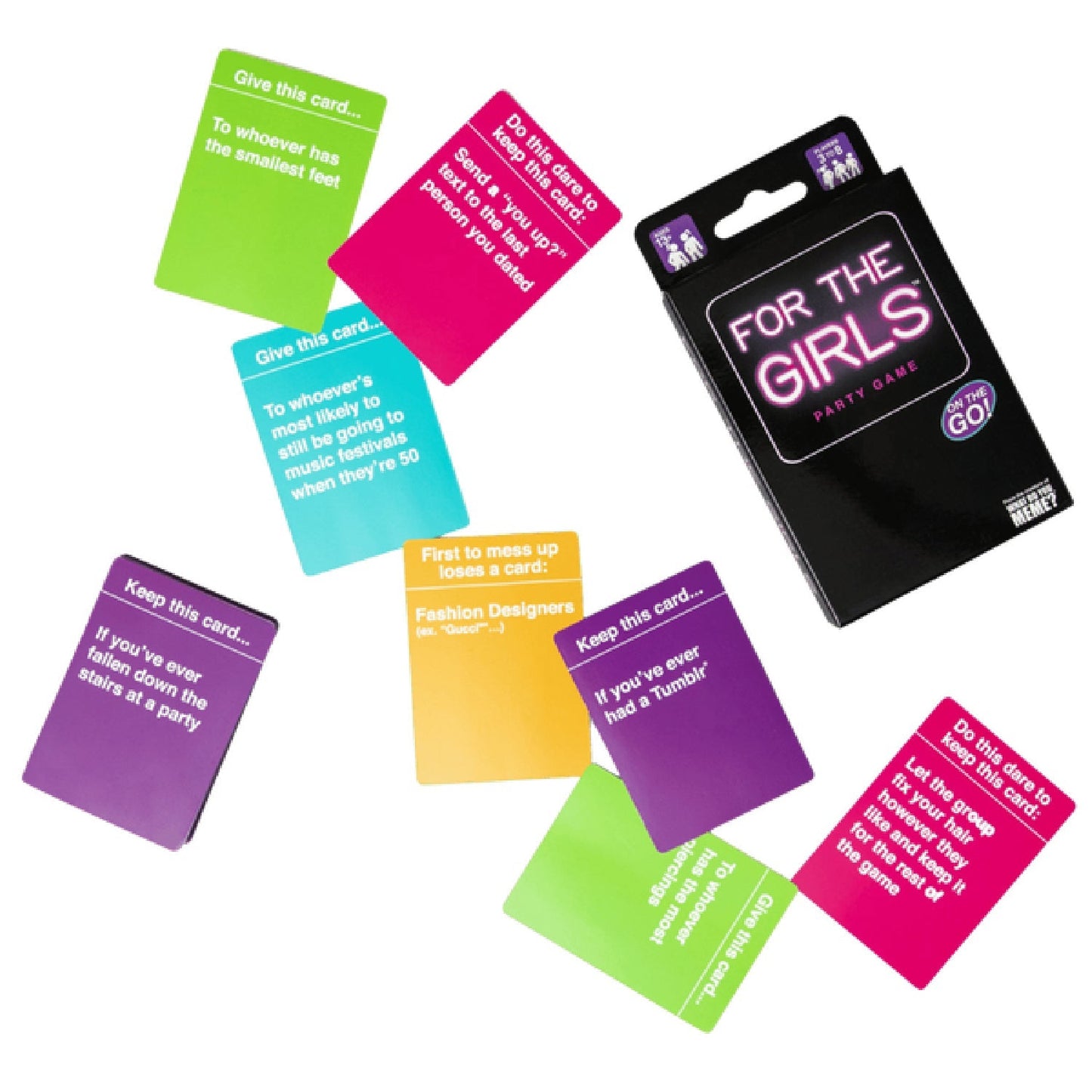 For The Girls Travel Edition – Card Game for 3-8 Players Ages 13 and Up