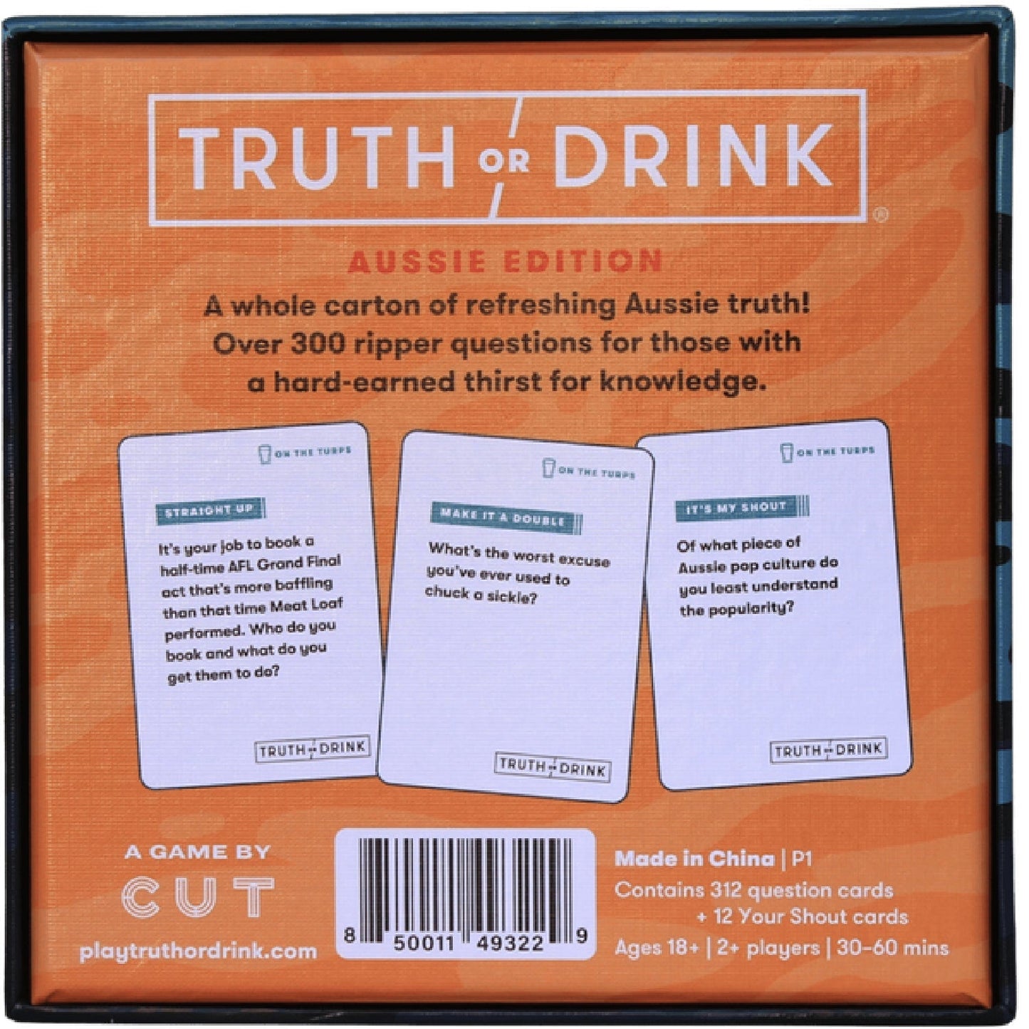 Truth or Drink On The Turps Aussie Edition – Adult Party Card Game