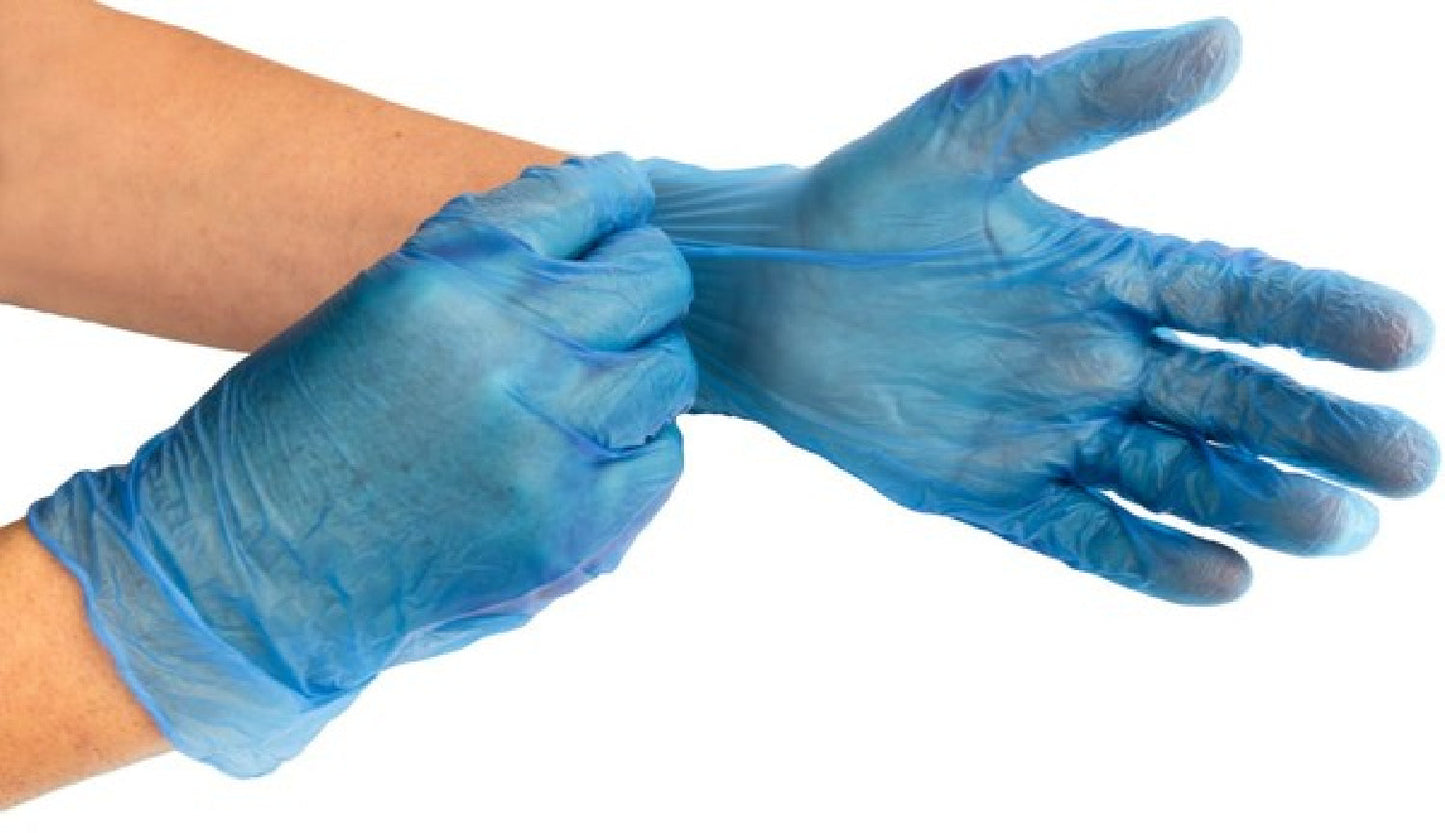 Disposable Vinyl Gloves Medium Powder-Free Clear Strong Vinyl Protective Gloves