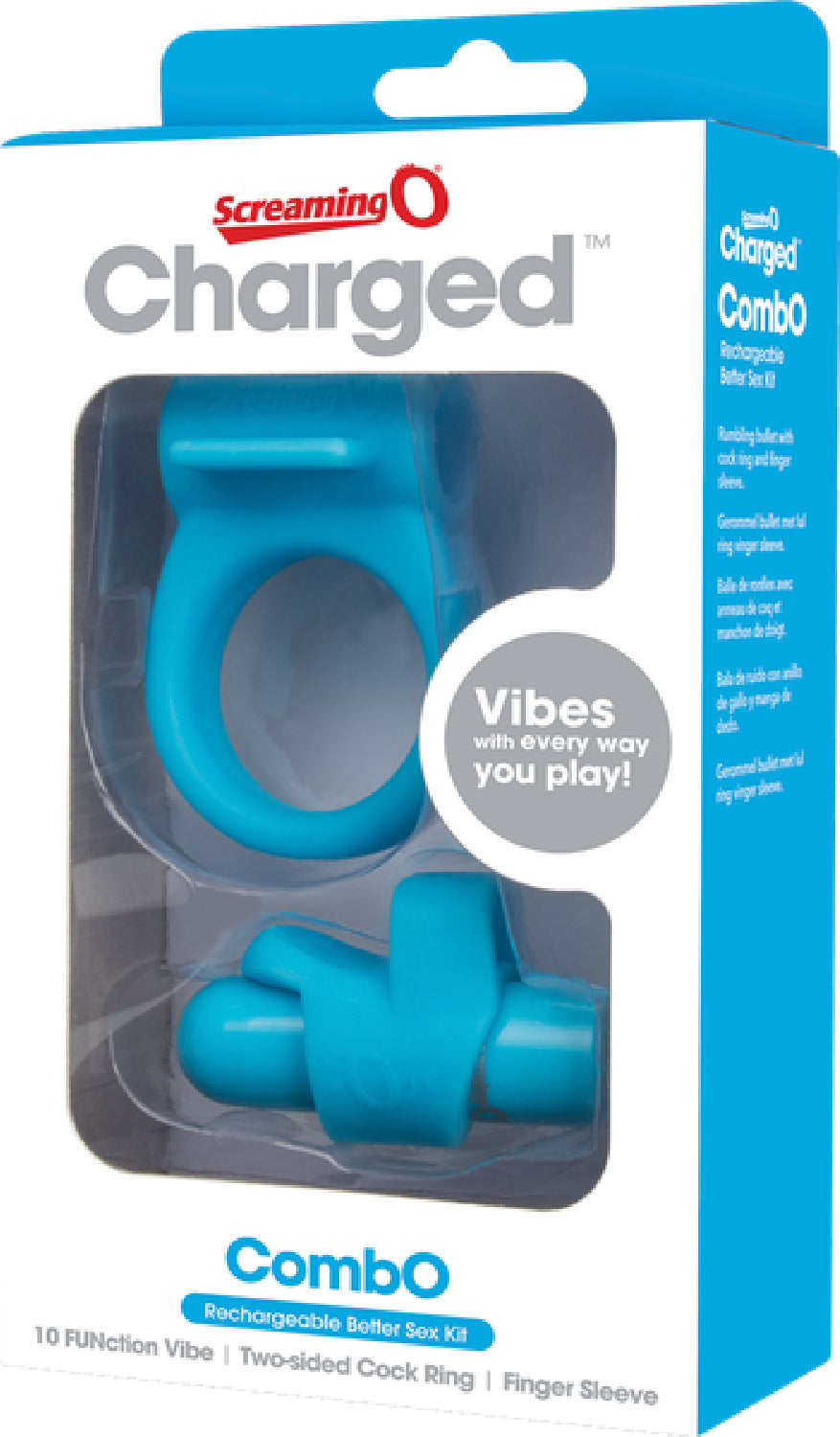 Charged Combo Kit 1 – Body-Safe Silicone Cock Ring and Fingertip Sleeve Kit