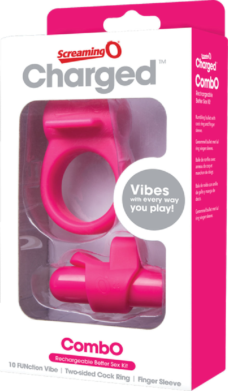 Charged Combo Kit 1 – Body-Safe Silicone Cock Ring and Fingertip Sleeve Kit