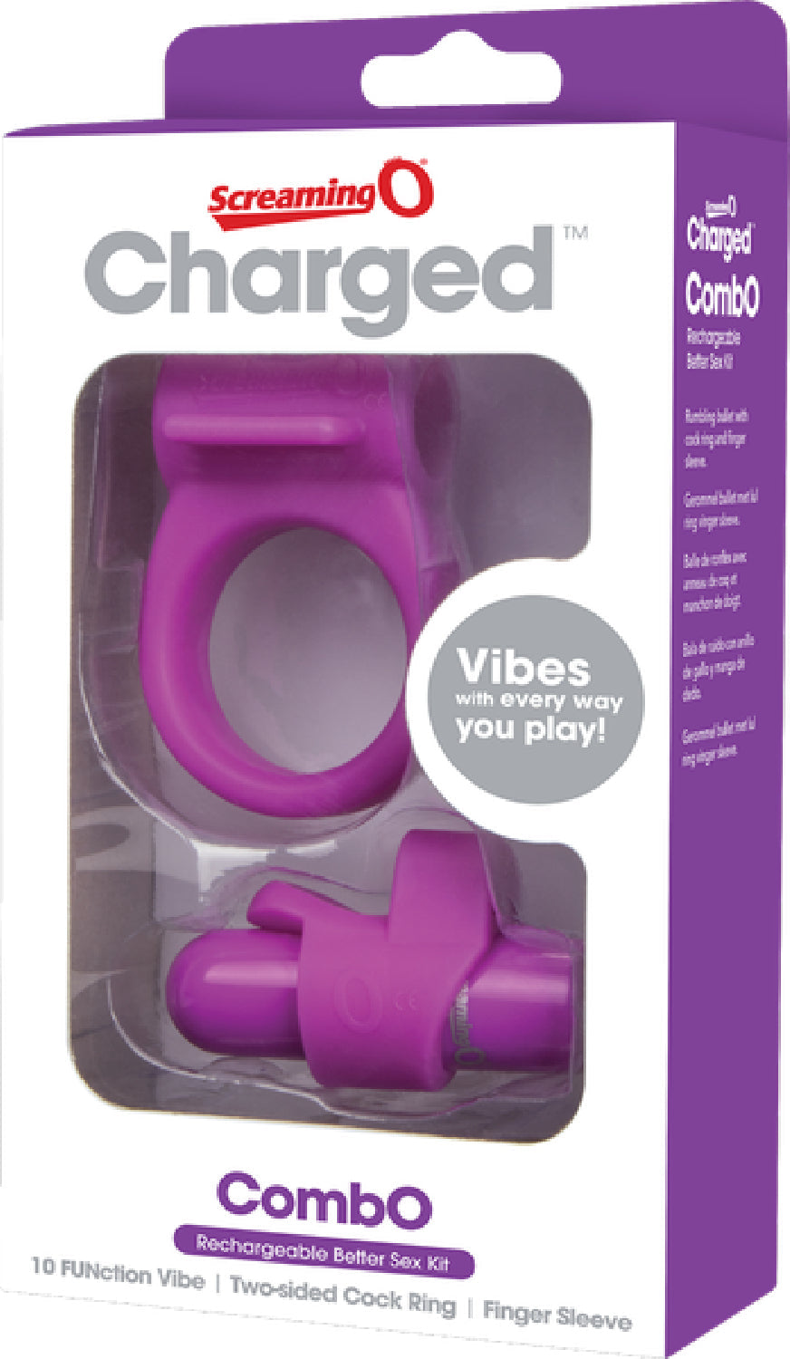 Charged Combo Kit 1 – Body-Safe Silicone Cock Ring and Fingertip Sleeve Kit