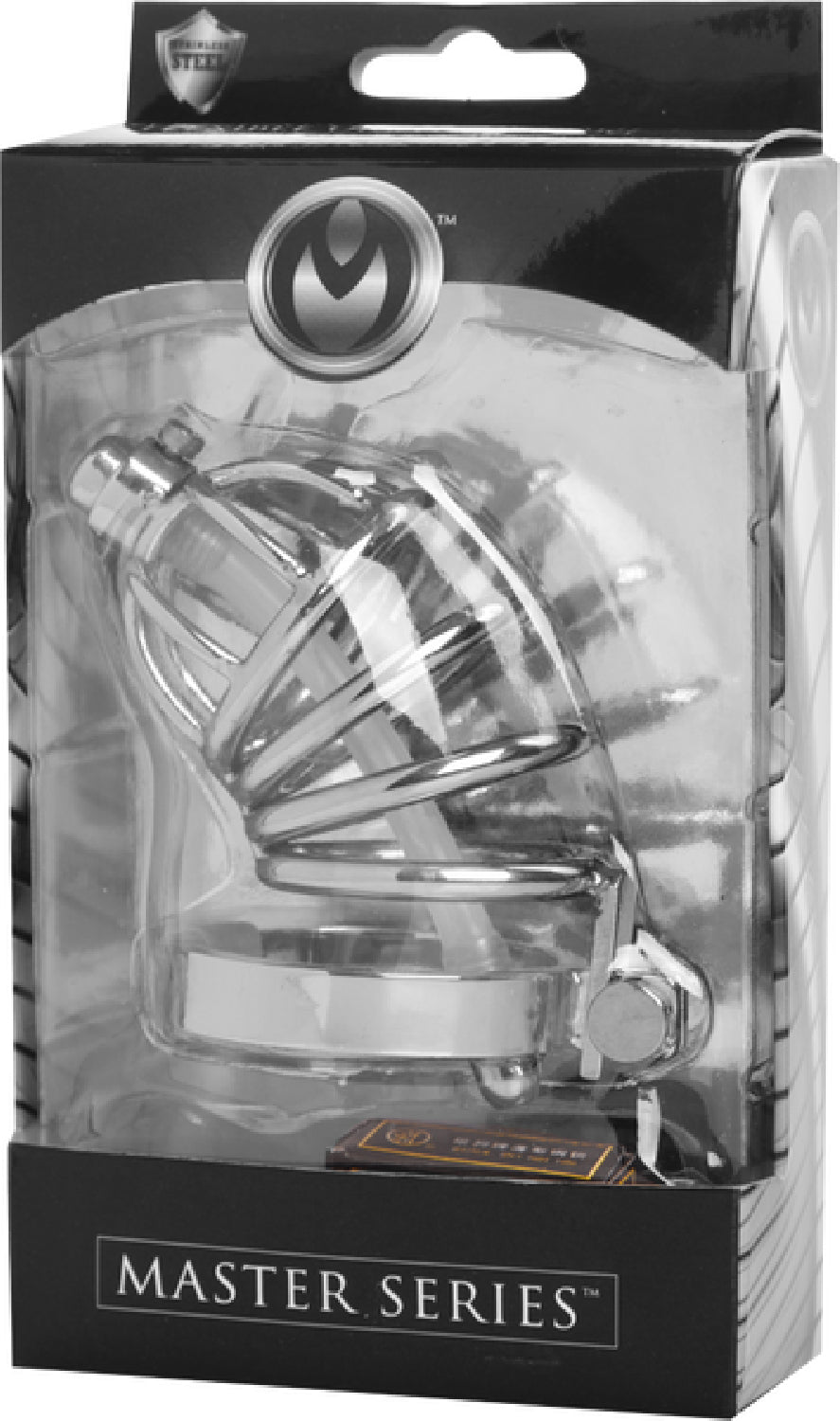 Stainless Steel Chastity Cage With Removable Silicone Urethral Plug – Penis Plug