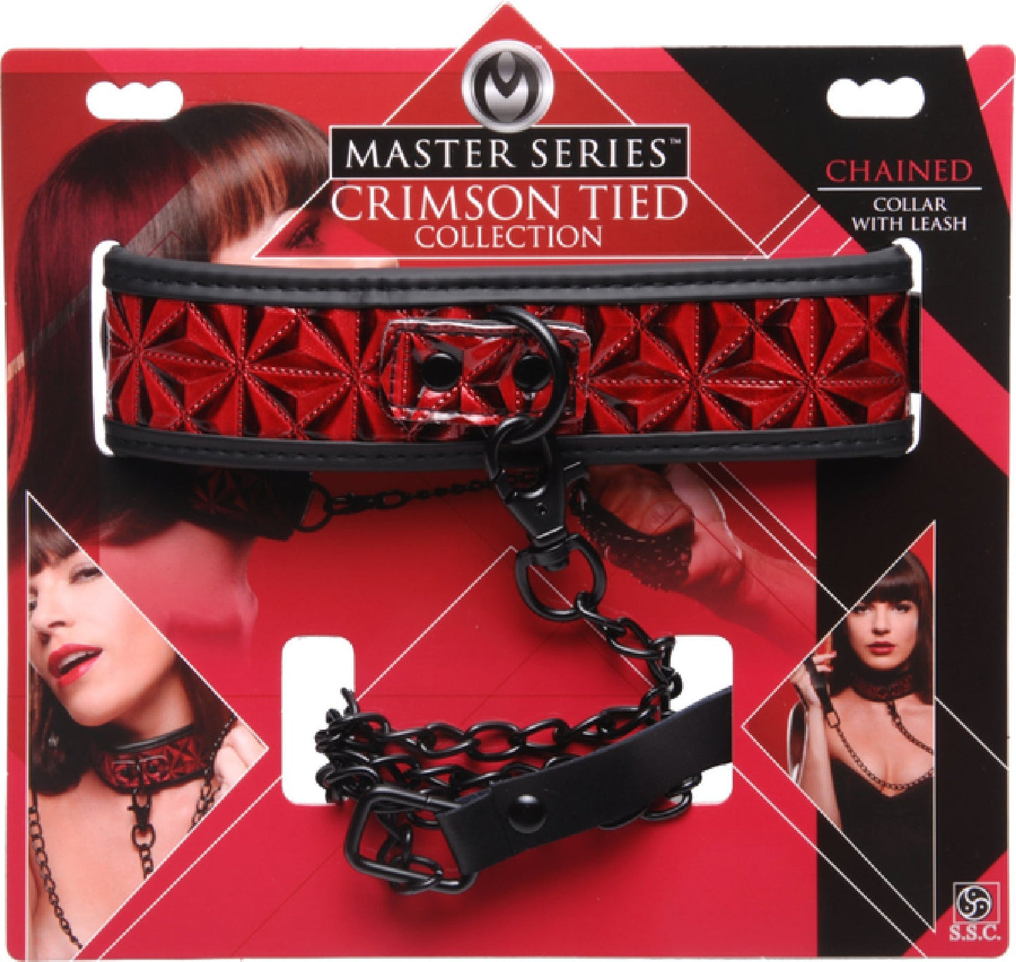 Crimson Tied Collar With Leash – Adjustable Collar and Leash Set