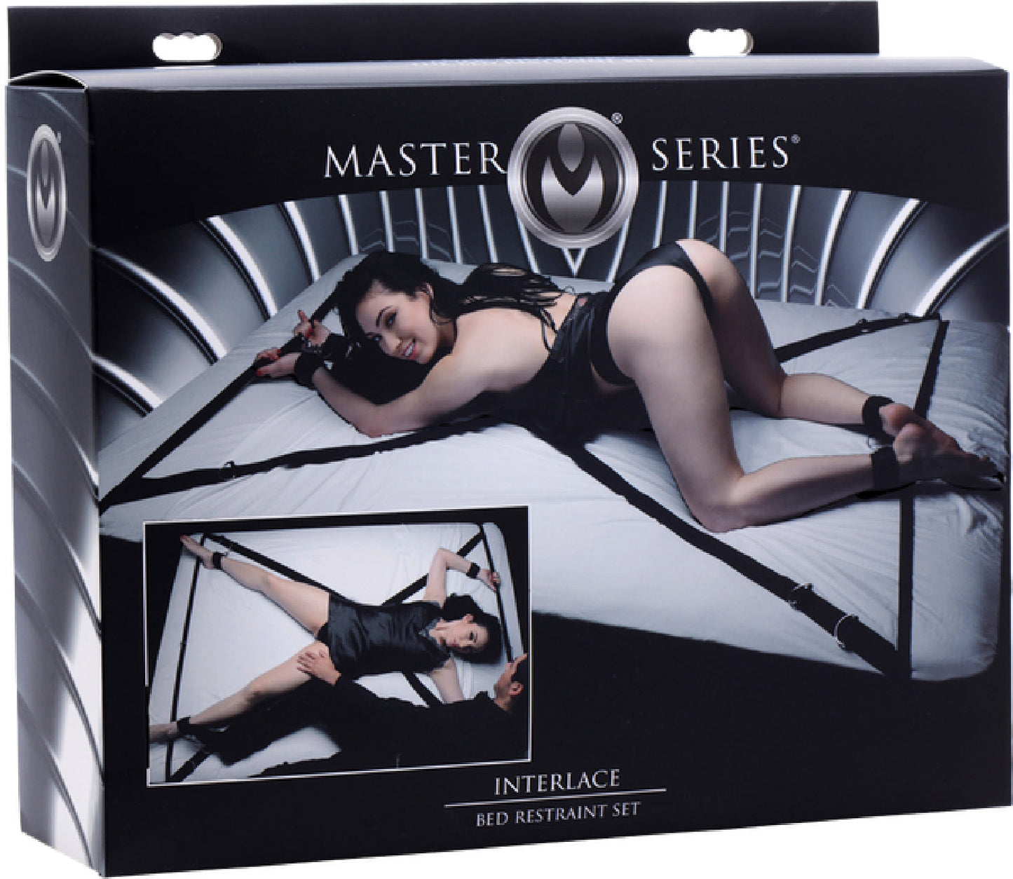 Master Series Interlace Bed Restraint Set – Versatile Restraint Kit with Neoprene Cuffs