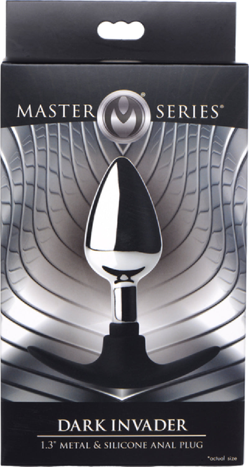 Dark Invader Metal and Silicone Medium Weighted Butt Plug