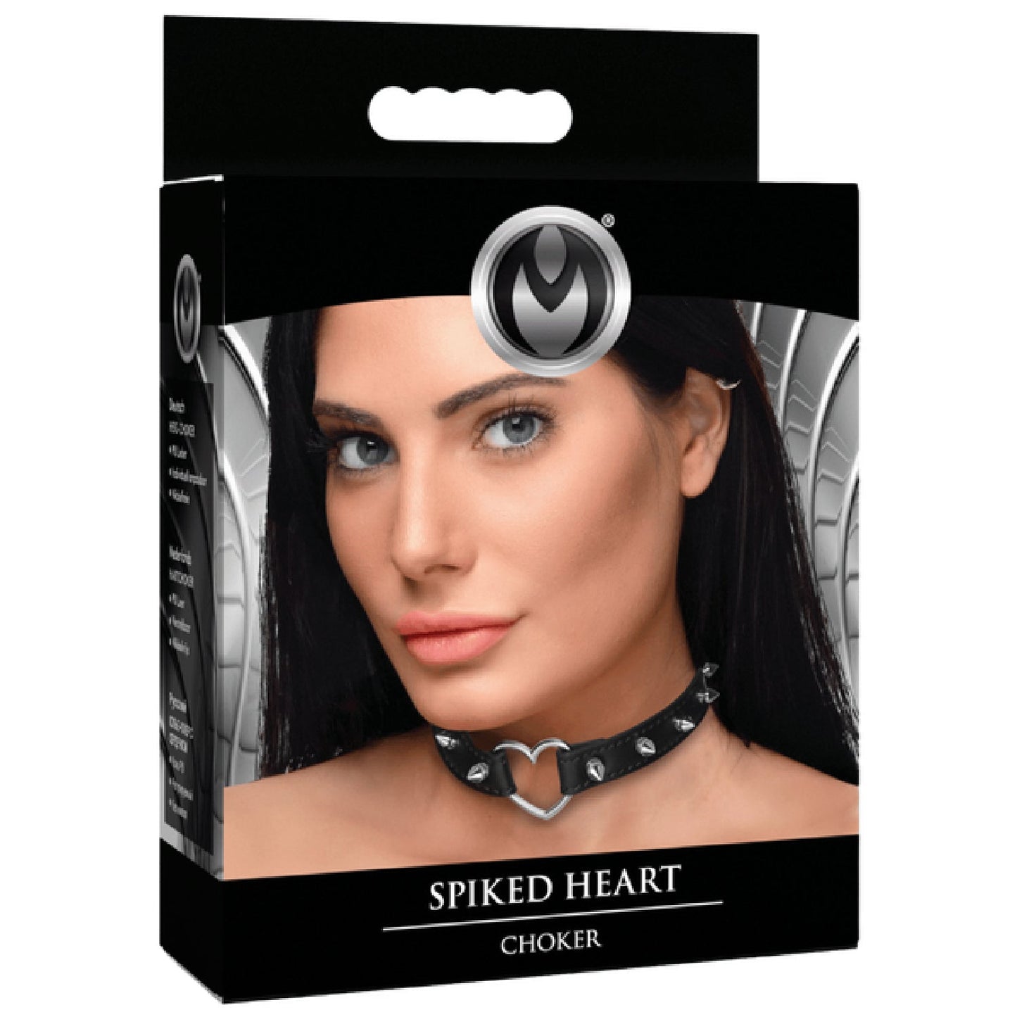 Spiked Heart Choker – Adjustable Spiked Collar Accessory