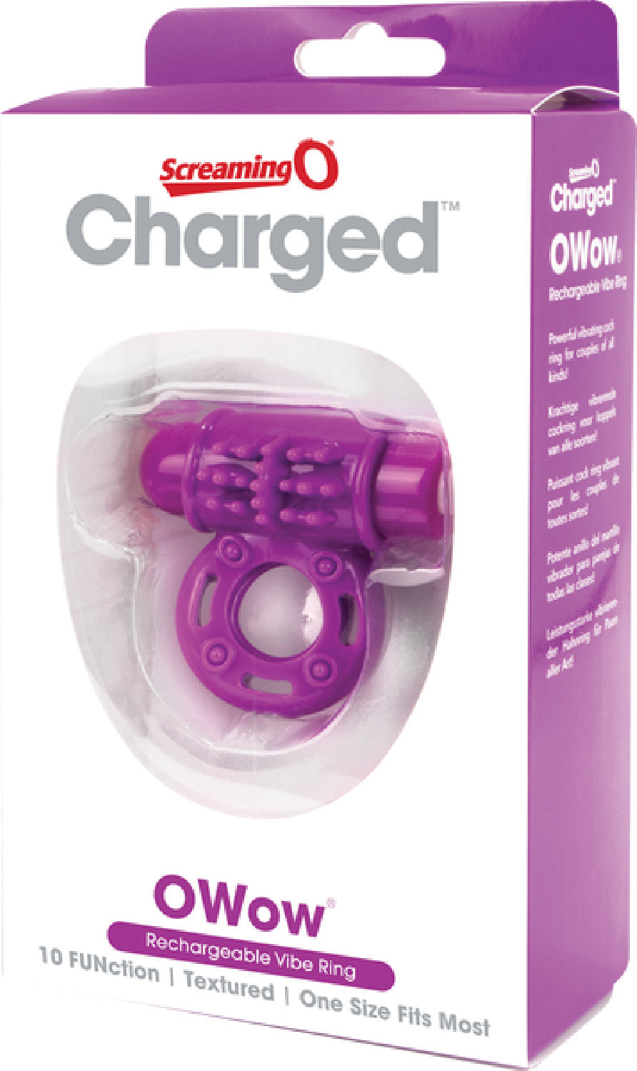 O Wow Ring – Rechargeable Vibrating Cock Ring with 10 Vibration Functions